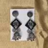 Handmade Cloth Jhumka Earrings