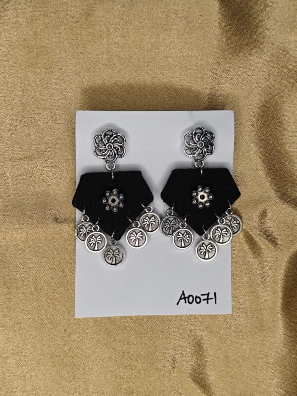 Handmade Cloth Jhumka Earrings