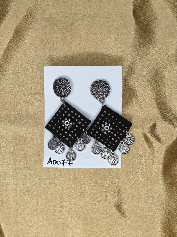 Handmade Cloth Jhumka Earrings