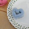 Fuzzy Heart Hair Clip
