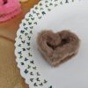 Fuzzy Heart Hair Clip