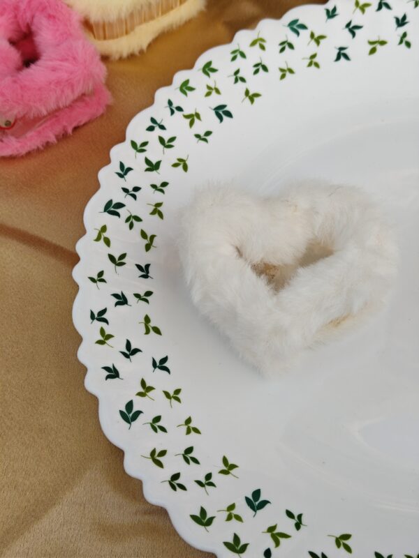 Fuzzy Heart Hair Clip