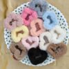 Fuzzy Heart Hair Clip